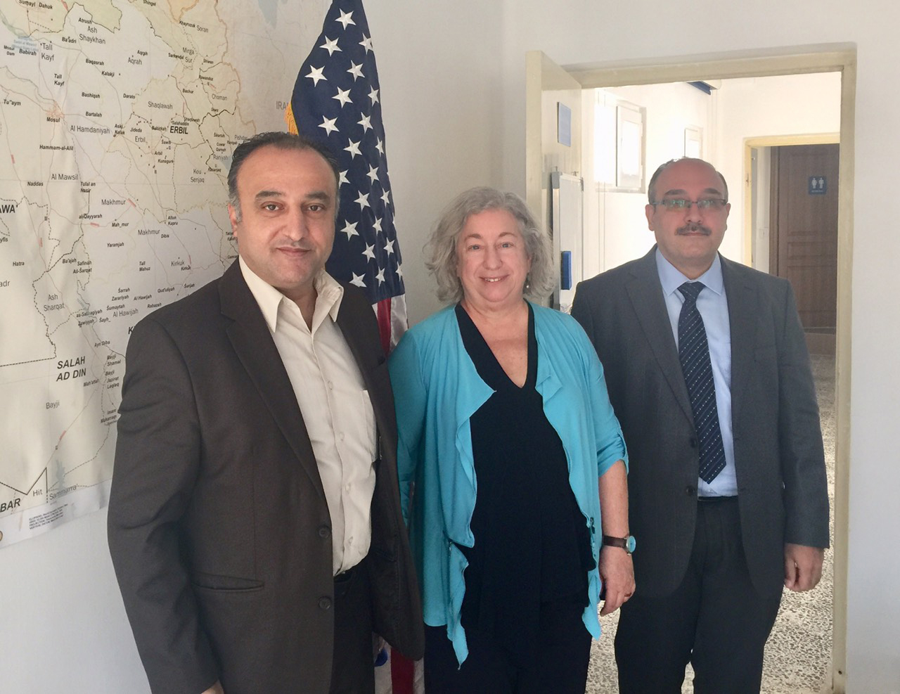 Meeting at the US Consulate Office in Erbil with MP Yacoob G Yaqo and Ashur Sargon discussing our IDPs