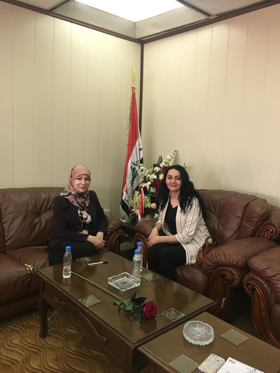 Assyrian Democratic Movement’s Director of the Office of Civil Society Organizations meets with Dr. Ibtisam Aziz Ali, Director General of the Iraqi Women Empowerment Department.