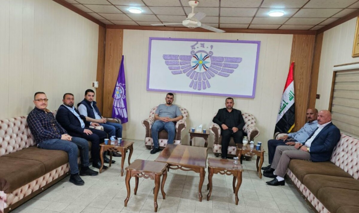 محلية القوش للحركة تستقبل وفدا من منظمة القوش للاتحاد الوطني الكردستاني
